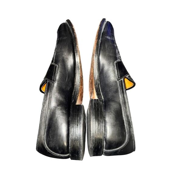 Allen Edmonds Foley Loafers Men\'s Size 10 D Black Leather Dress Shoes Woven main image 8